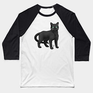 Cat - Russian Blue - Dark Gray Baseball T-Shirt